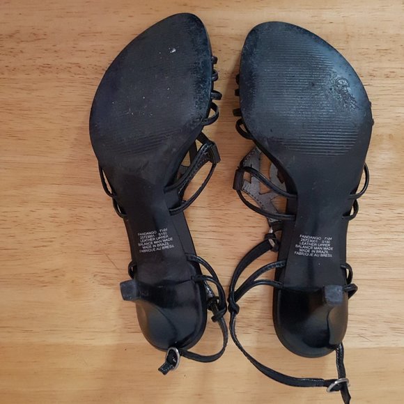 Carlos Santana fandango black heels sandals - Picture 6 of 7